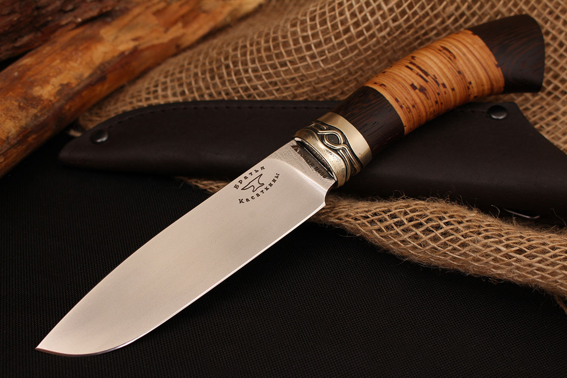 Нож "Чирок" BOHLER N690. Рукоять венге, береста.